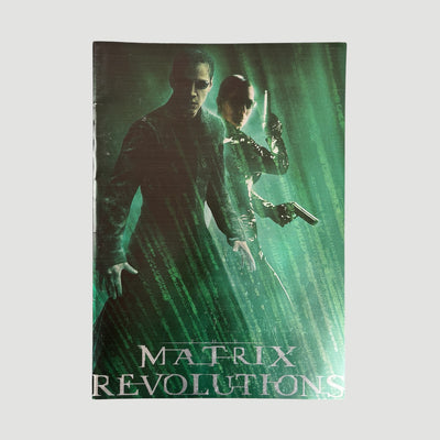 2003 The Matrix Revolutions Japanense Programme