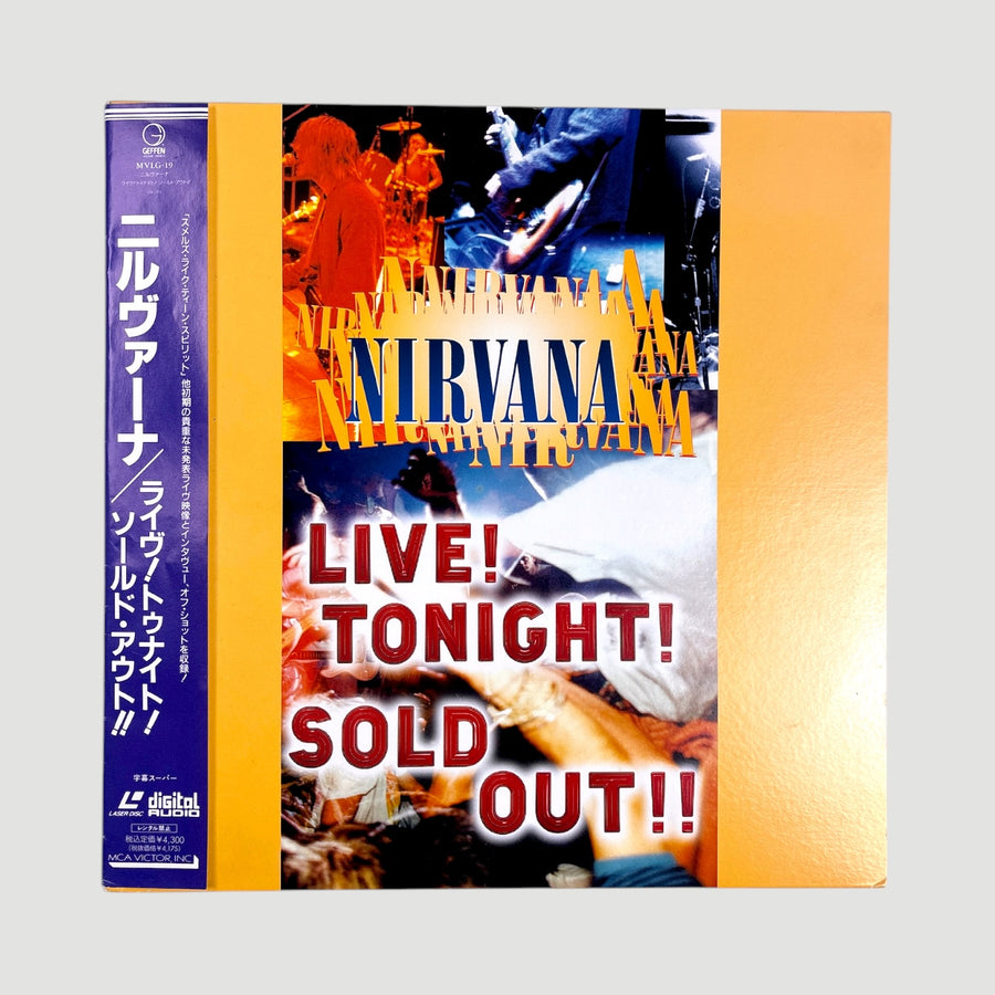 1994 Nirvana Live! Tonight! Sold Out! Japanese Laserdisc