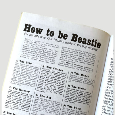 1987 Beastie Boys Scrapbook UK 1st Edition