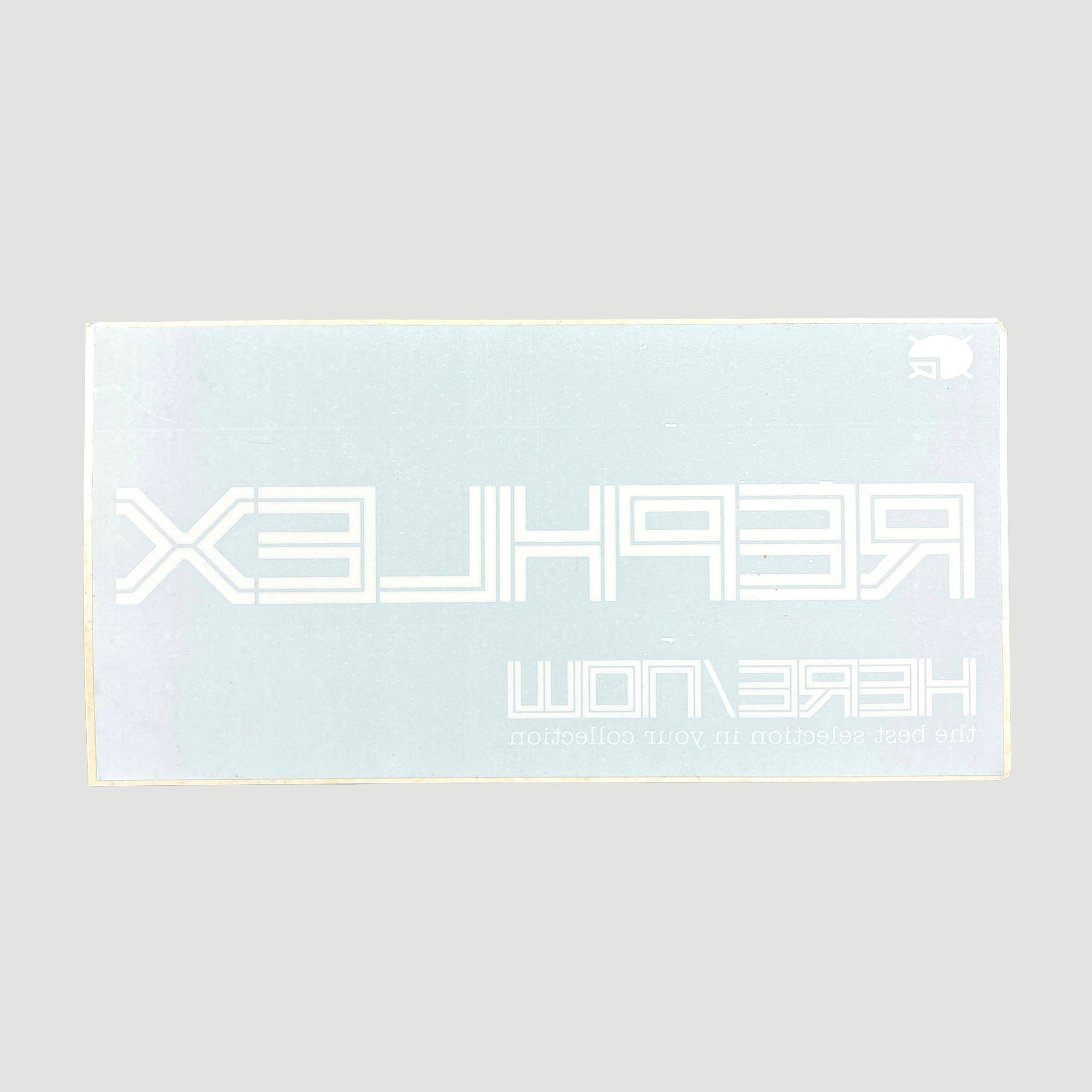 1997 Rephlex Records 'Here, Now' Window Sticker