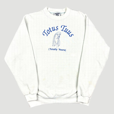 90's Totally Yours White Sweatshirt