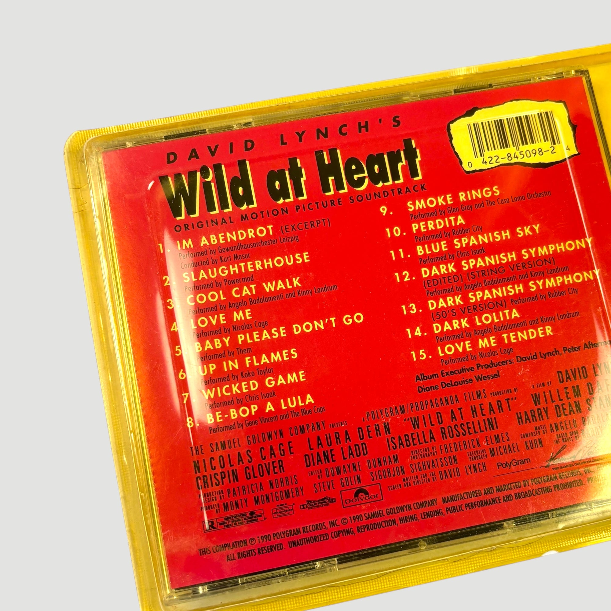 1990 Wild at Heart Long Box OST CD