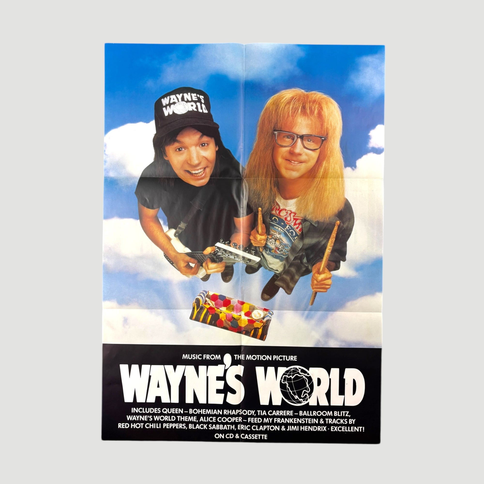1992 Wayne's World UK OST Poster
