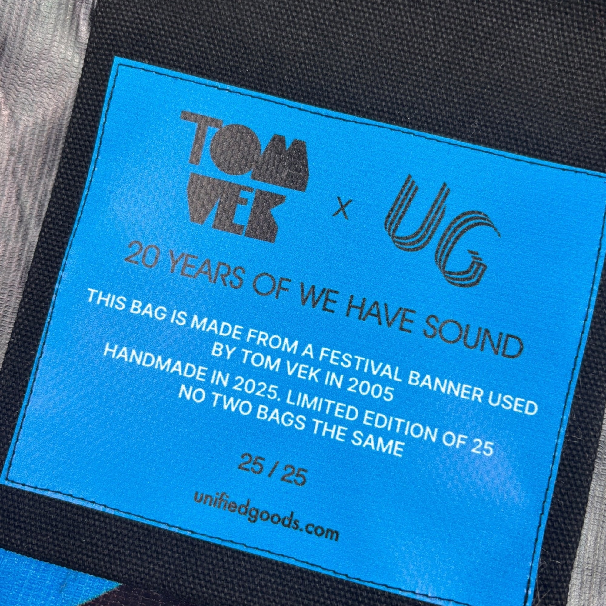 Tom Vek x UG Banner Messenger Bag  (No.25/25)