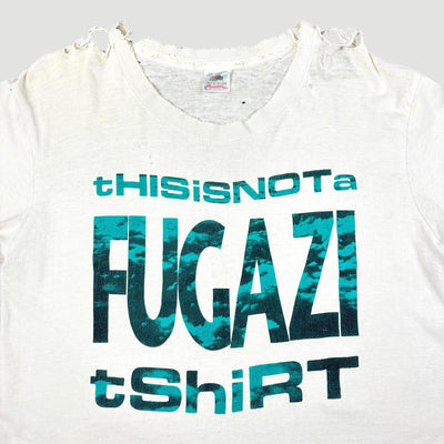 Early 90's Fugazi 'This is not a Fugazi T-Shirt' White T-Shirt