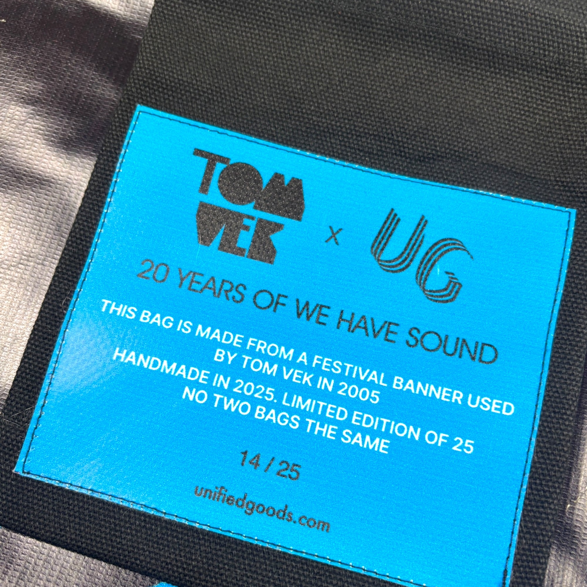 Tom Vek x UG Banner Messenger Bag  (No.14/25)