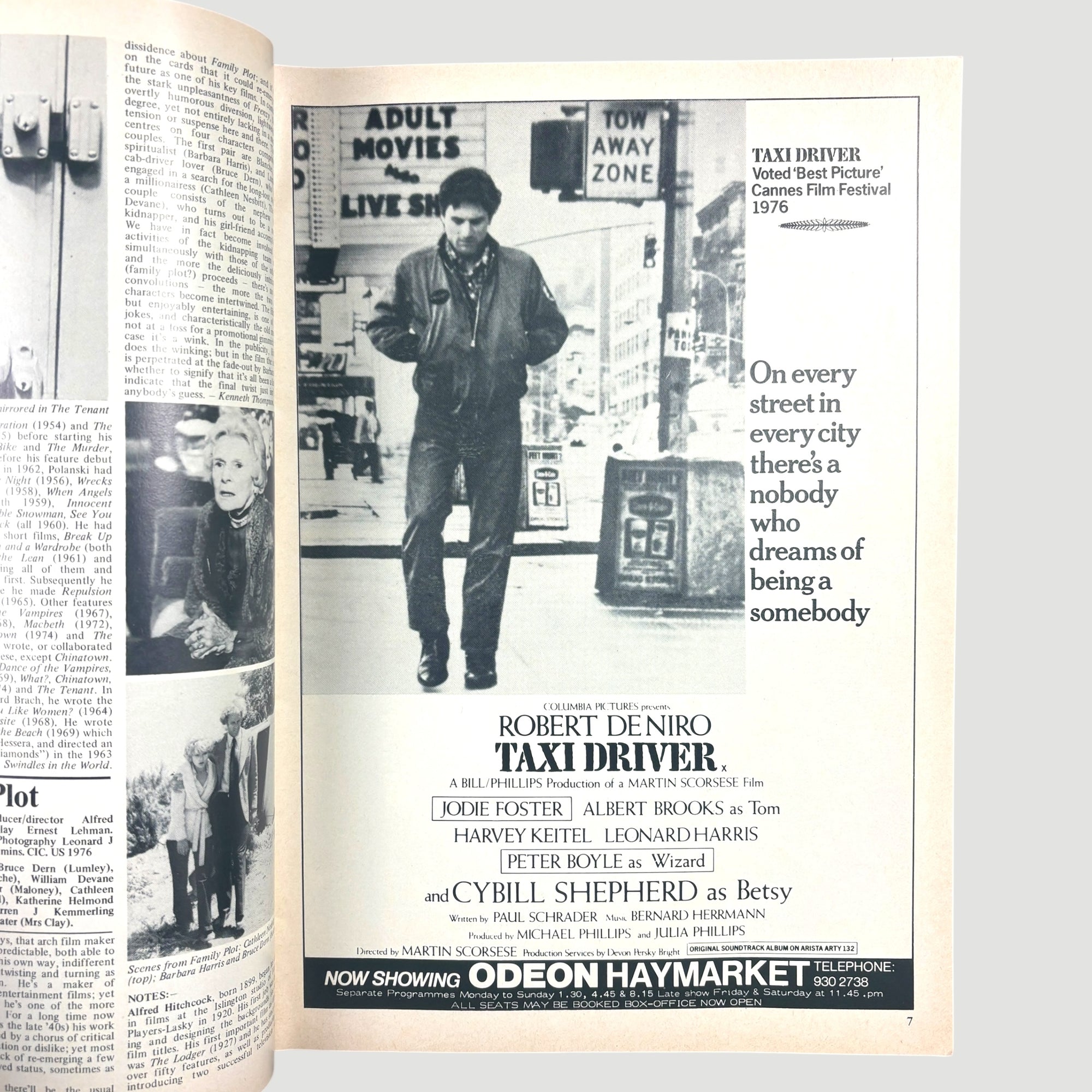 1976 Films Illustrated Taxi Driver Issue