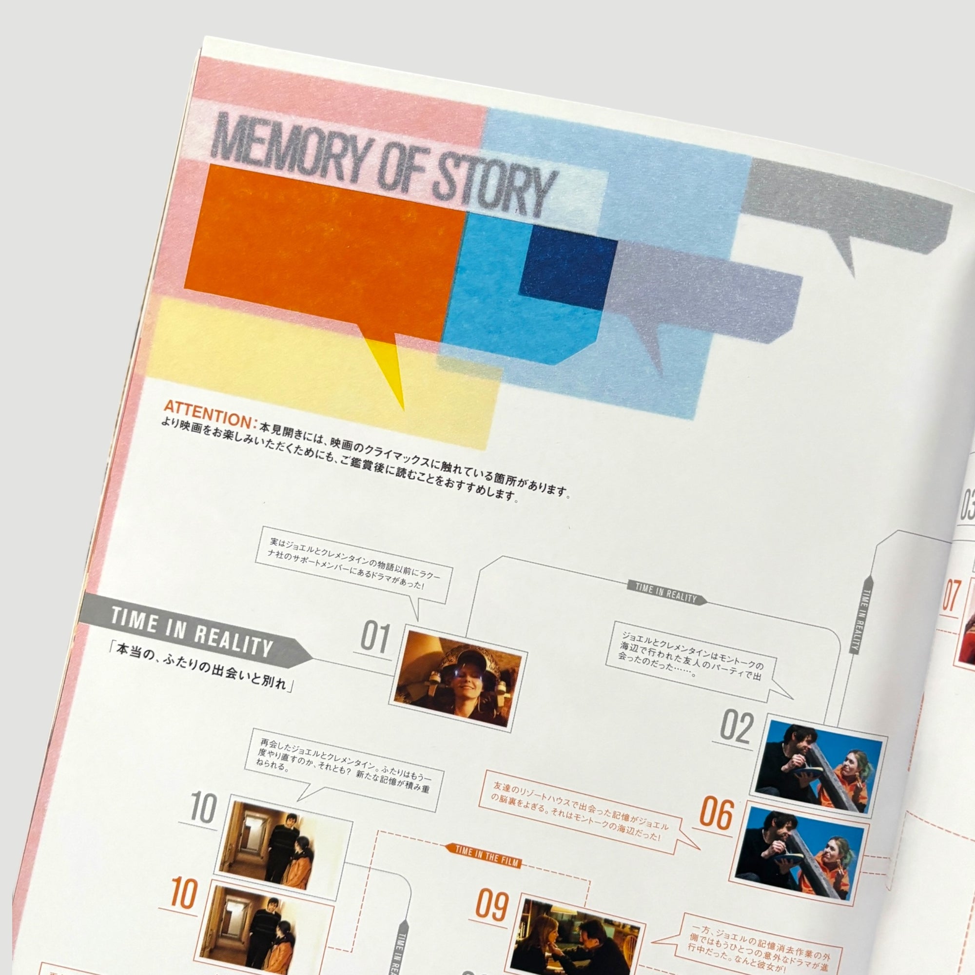 2004 Eternal Sunshine of the Spotless Mind Japanese Programme