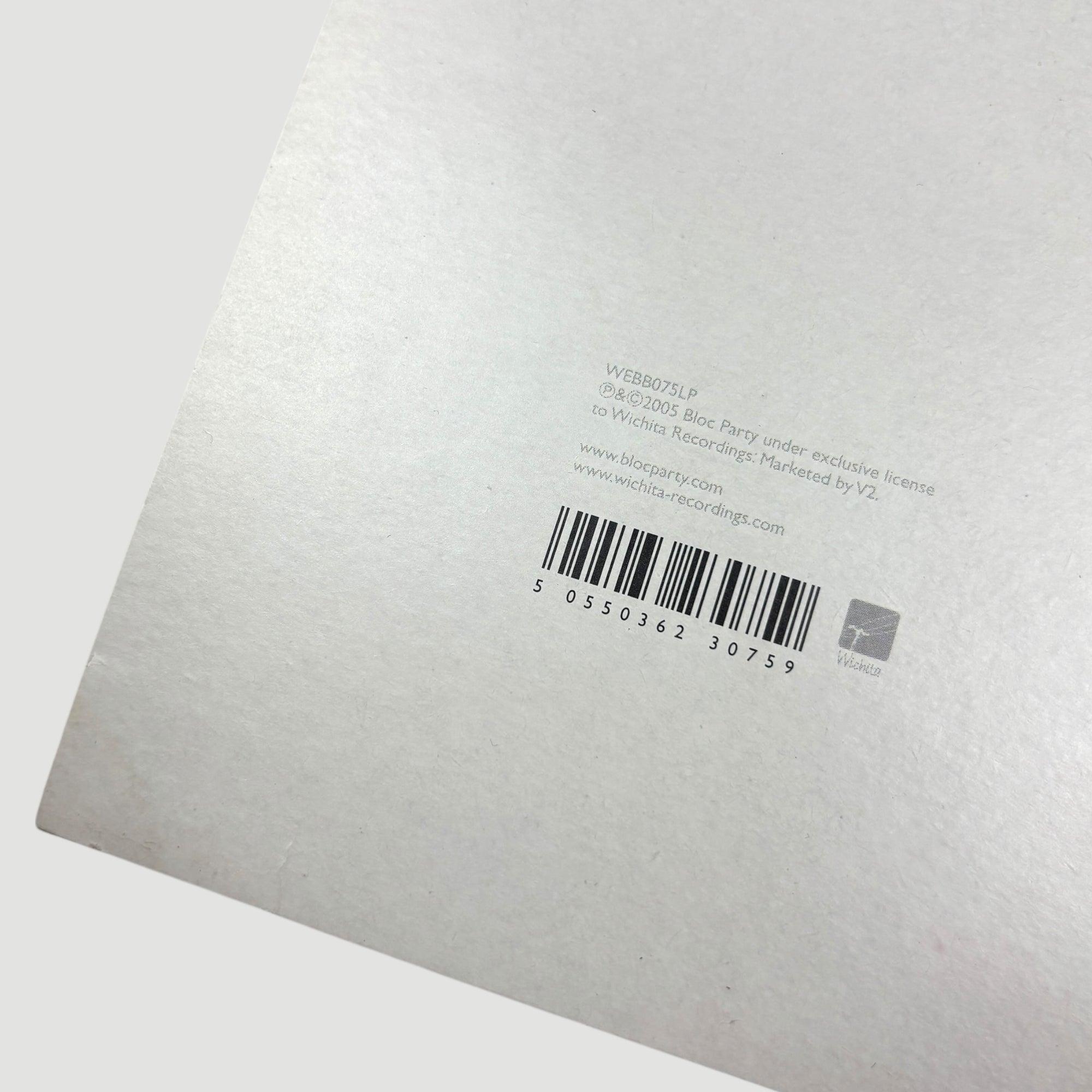 2005 Bloc Party Silent Alarm UK 1st Press LP