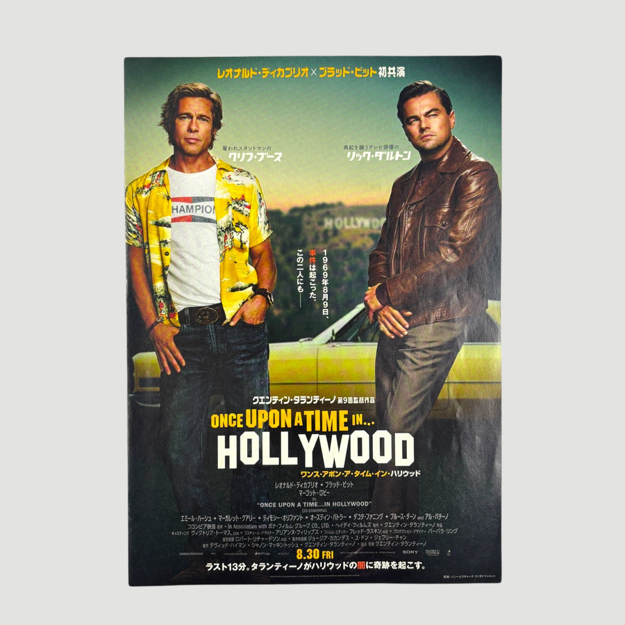 2019 Once Upon a Time in Hollywood Japanese Chirashi Poster