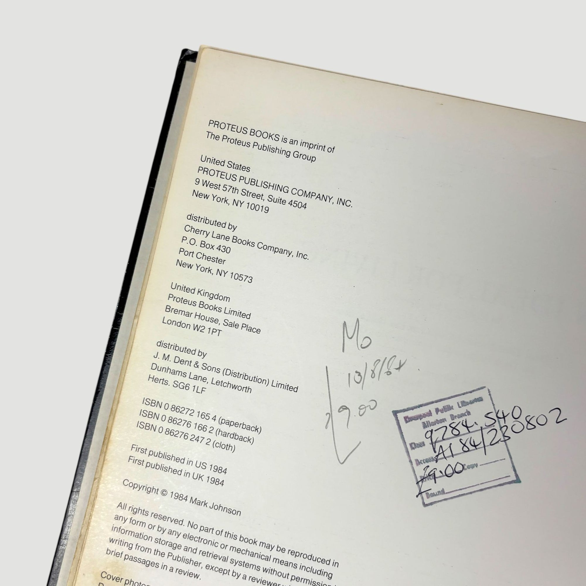 1984 Joy Division An Ideal for Living UK Hardback 1st Edition