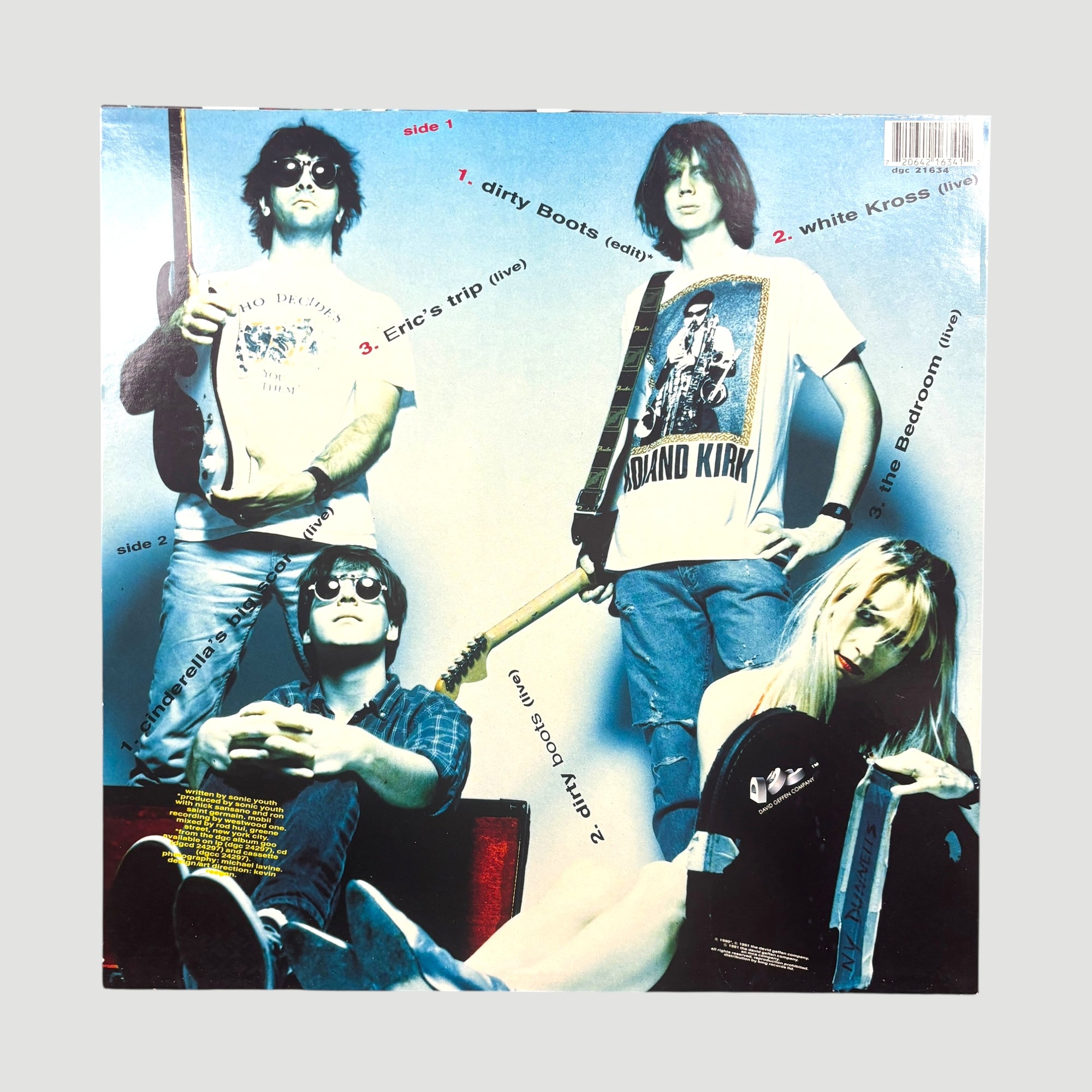 1991 Sonic Youth Dirty Boots UK 12" EP