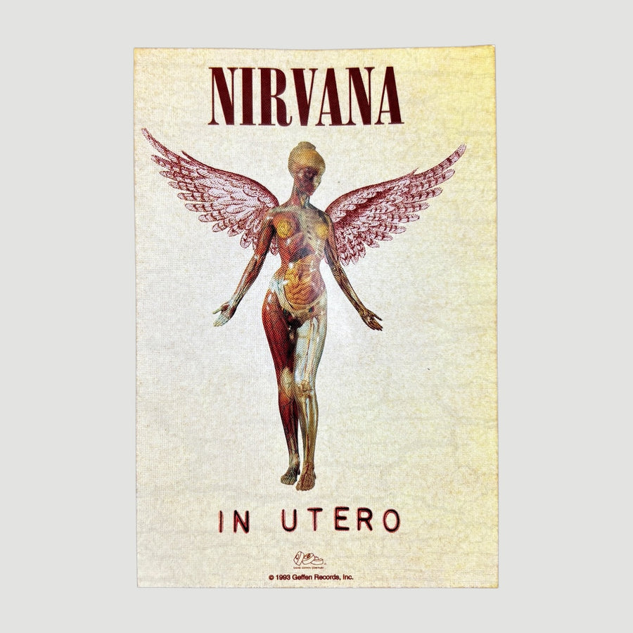 1993 Nirvana In Utero Promo Sticker