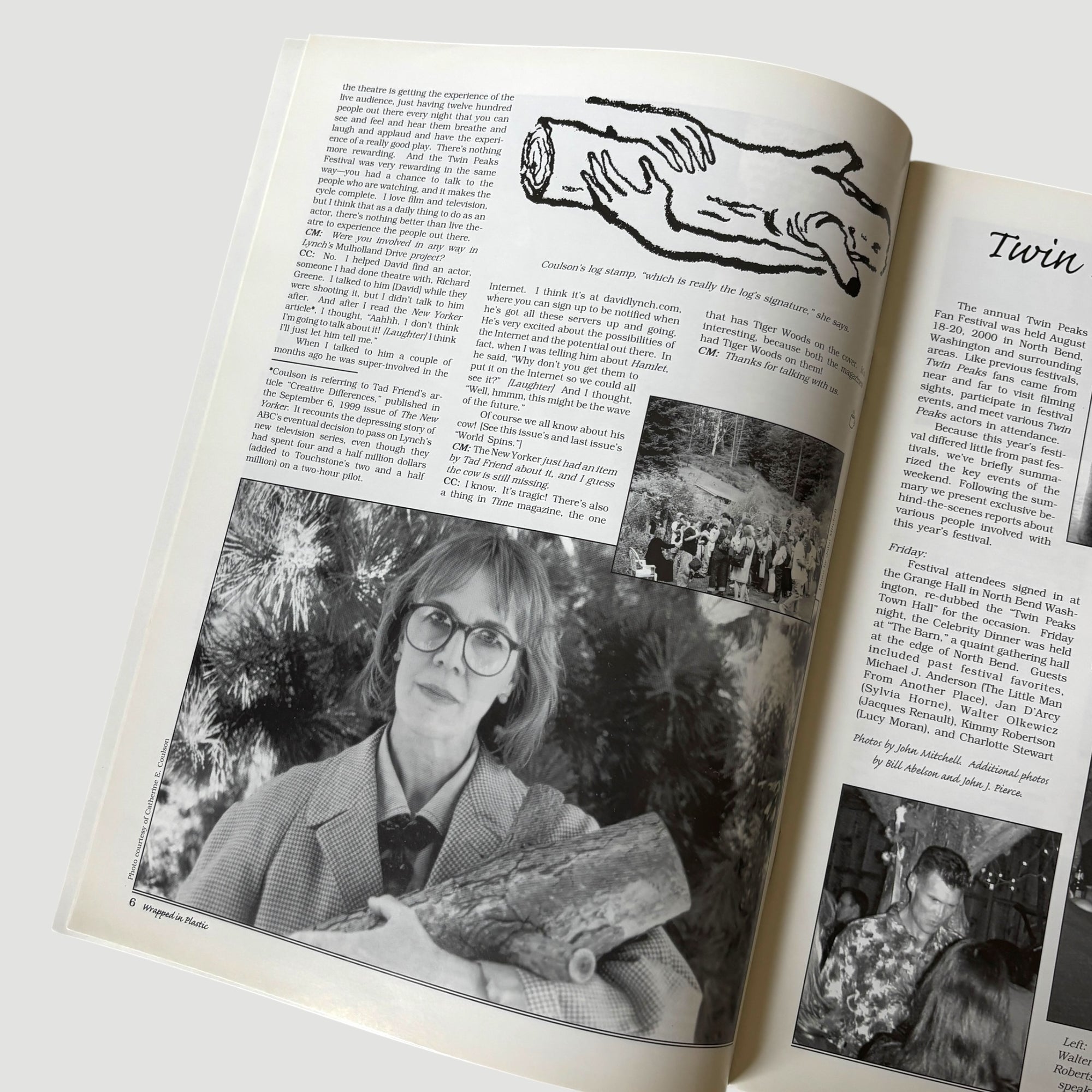 2000 Twin Peaks: Wrapped in Plastic Log Lady Issue