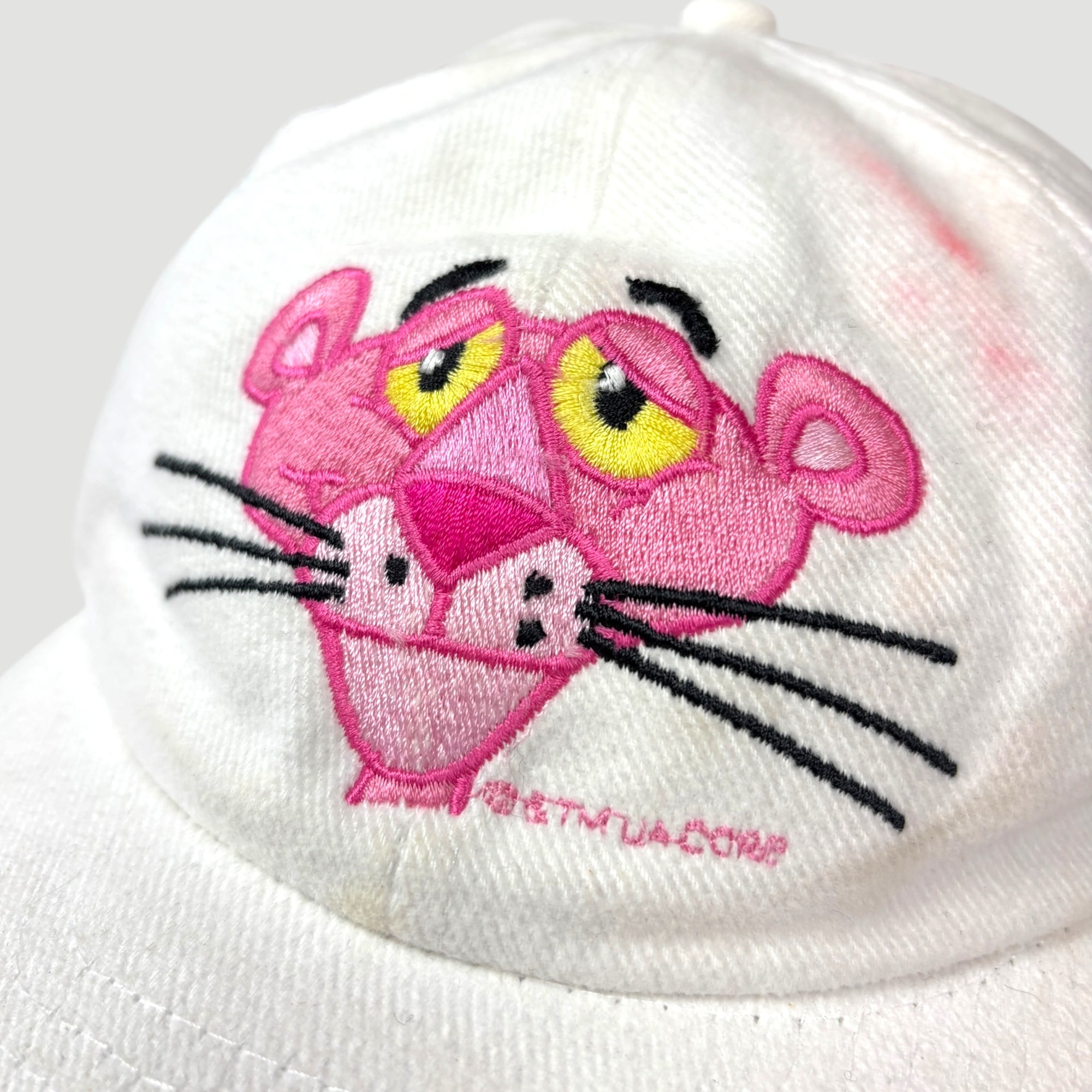 90's Pink Panther White Cap