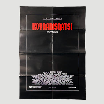 1982 Koyaanisqatsi German Release Poster