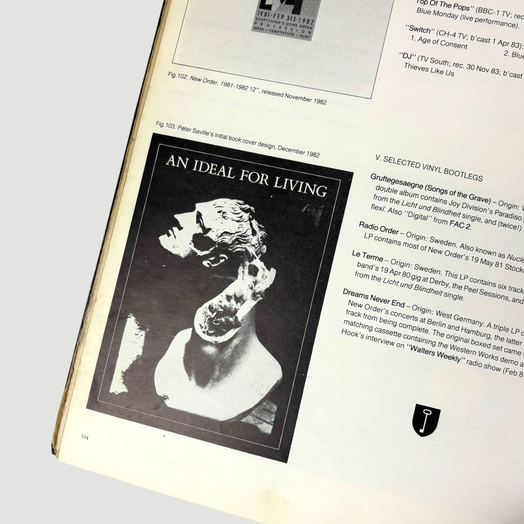 1984 Joy Division An Ideal for Living UK Hardback 1st Edition