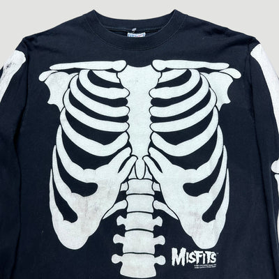 1997 Misfits Glow in the Dark Skeleton Longsleeve T-Shirt