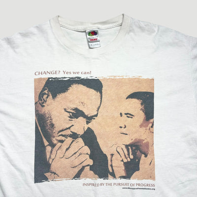 2008 Martin Luther King + Barack Obama Progress T-Shirt