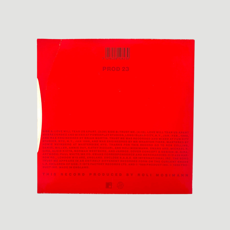 1988 Swans Love Will Tear Us Apart UK 7" Vinyl 7" Single