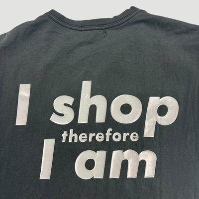 00's Barbara Kruger x Uniqlo 'I Shop Therefore i Am' T-Shirt