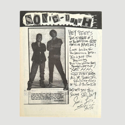 1993 Sonic Youth Sonic Death Issue 1