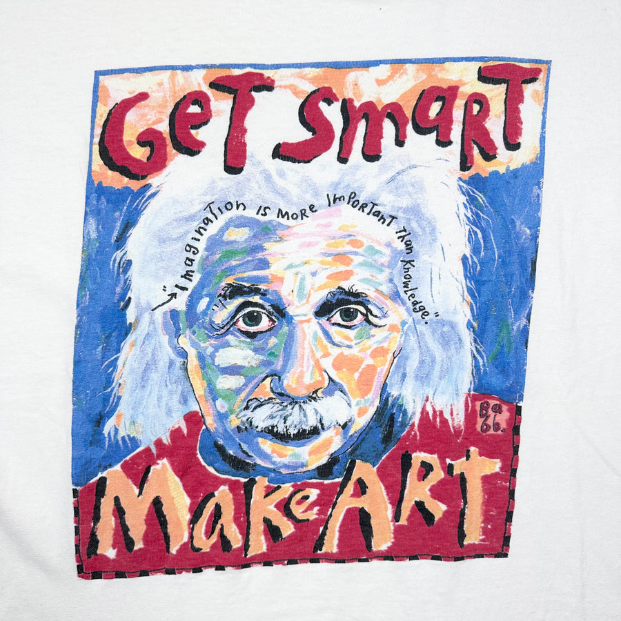 90's Get Smart Make Art Einstein T-Shirt