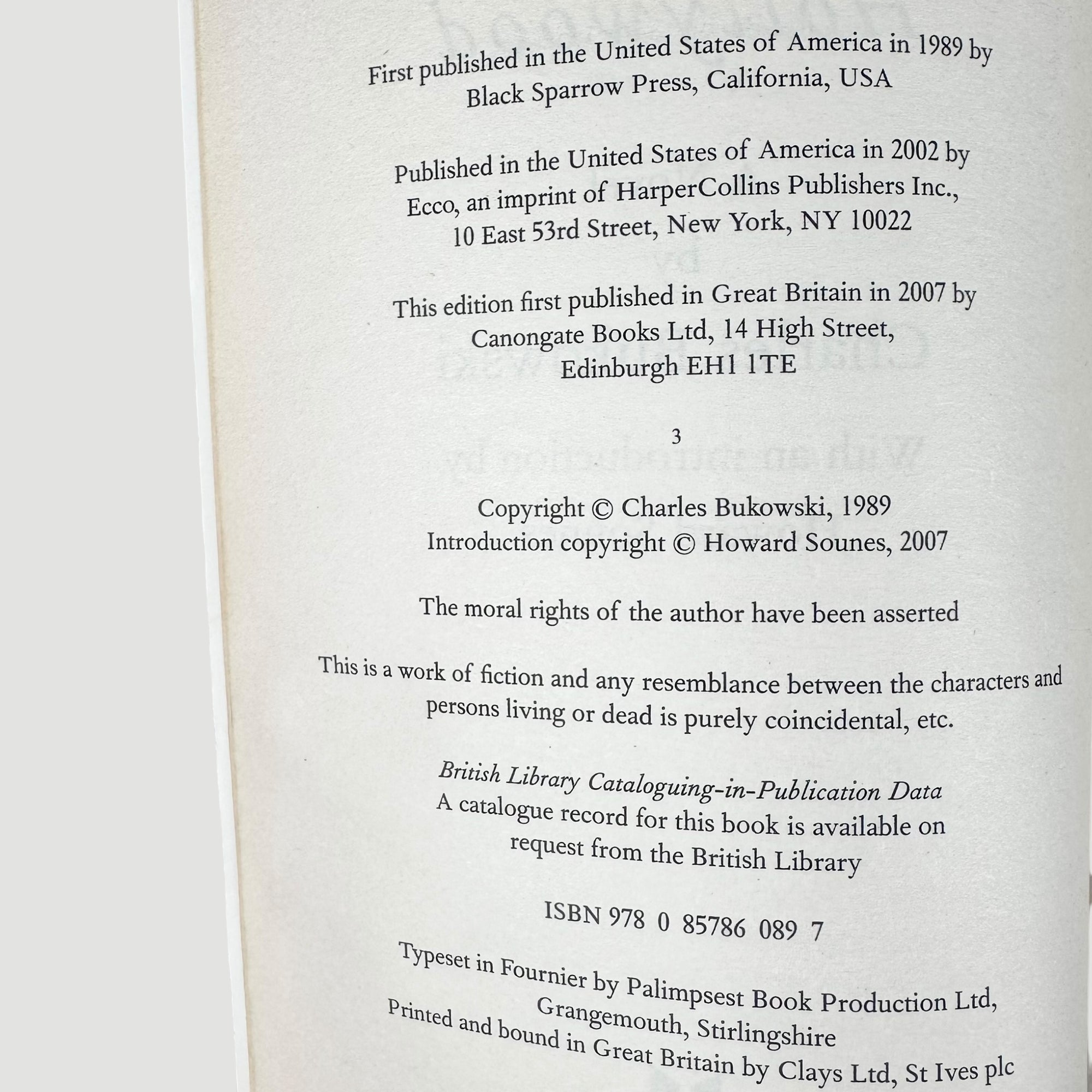 2007 Charles Bukowski Hollywood