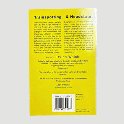 1996 Trainspotting & Headstate Playscripts by Irvine Welsh