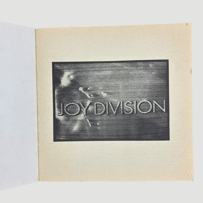 1983 Joy Division 'Joy' Italian Lyric Book