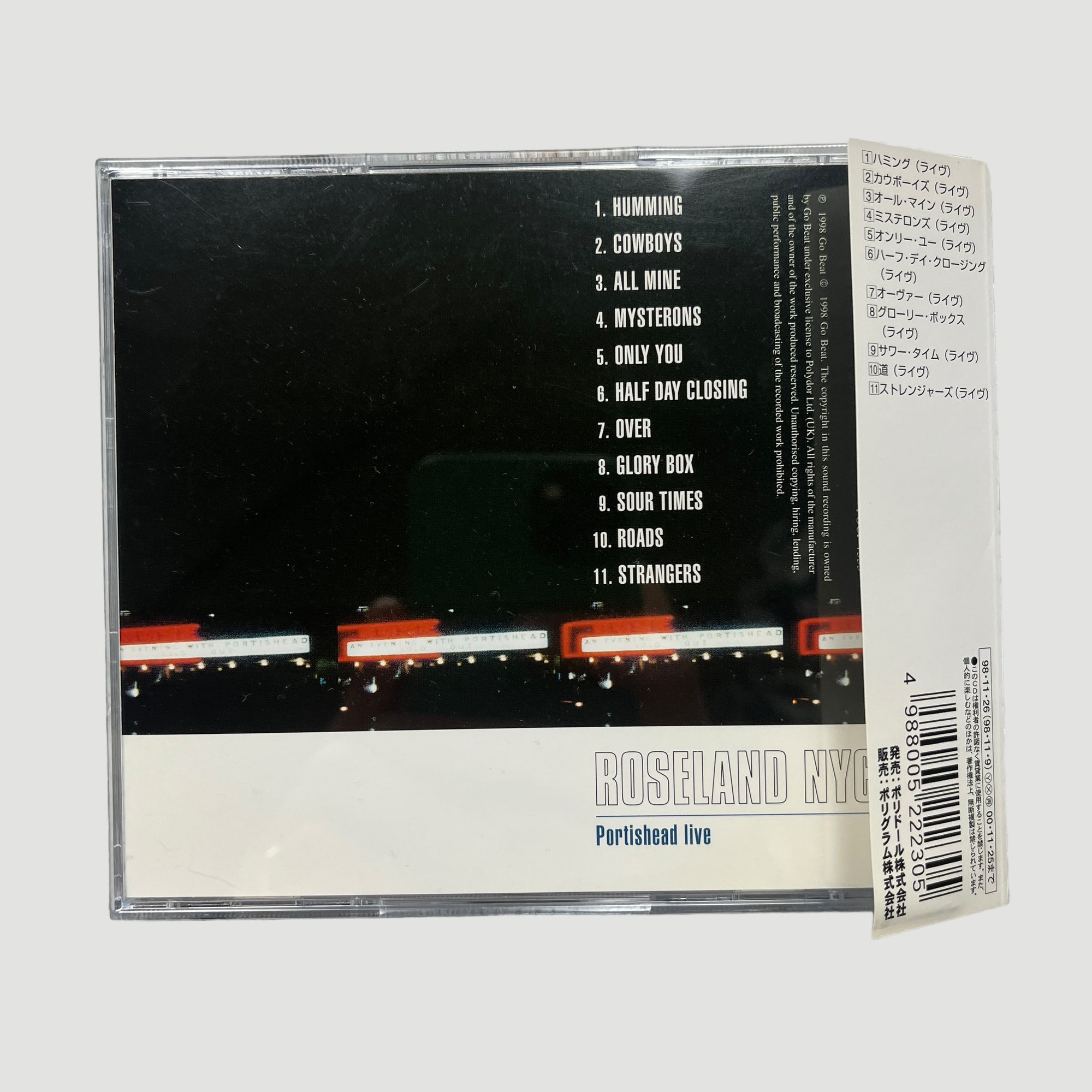PORTISHEAD /PNYC ローズランド・ニューヨーク 日本盤 DVD Portishead – Roseland New York – DVD (DVD-Video), 2001