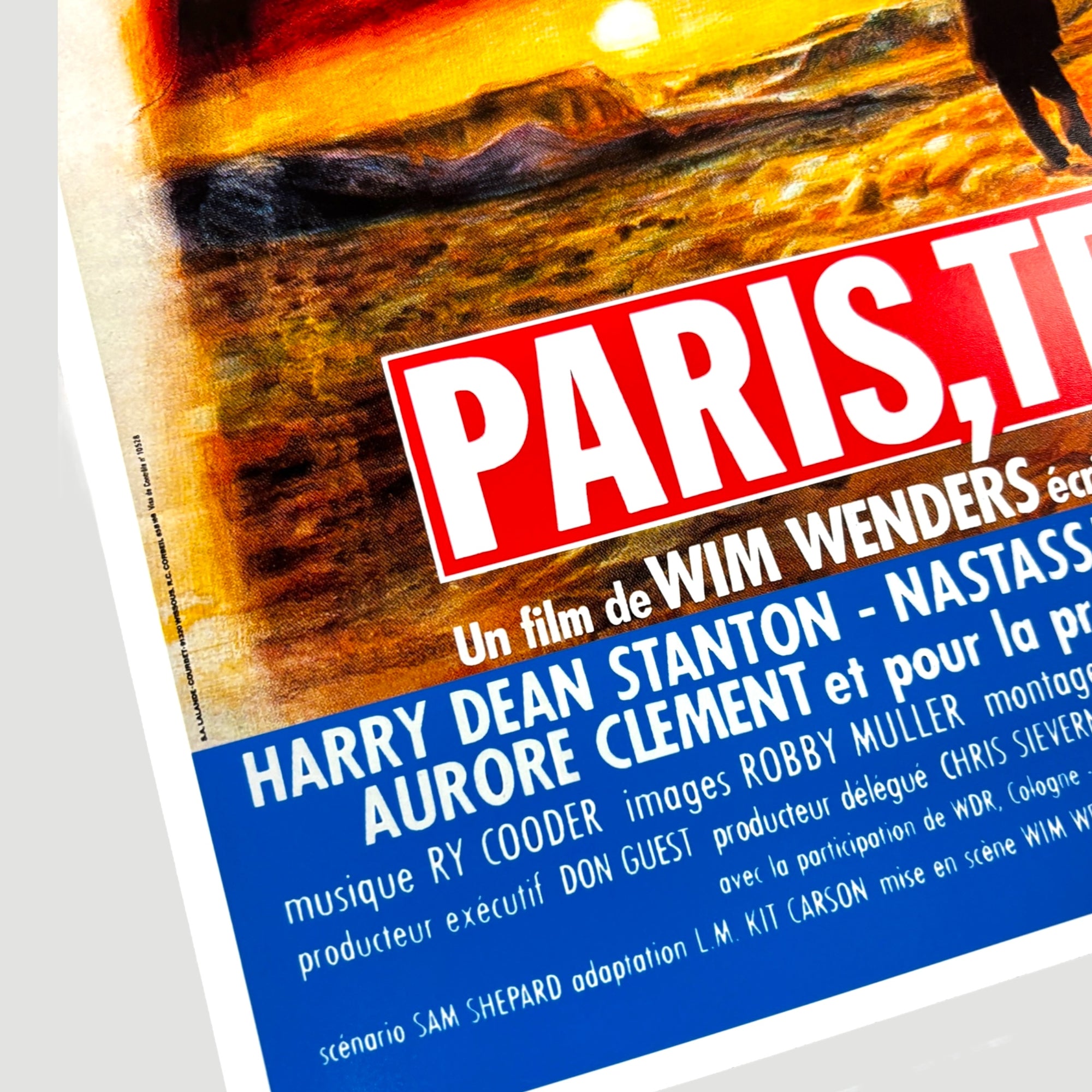 2010's Paris, Texas French Release Reprint Poster