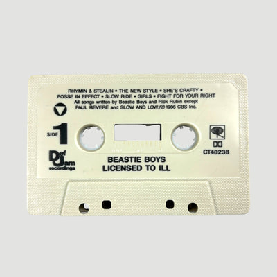 1986 Beastie Boys Licensed to Ill Cassette