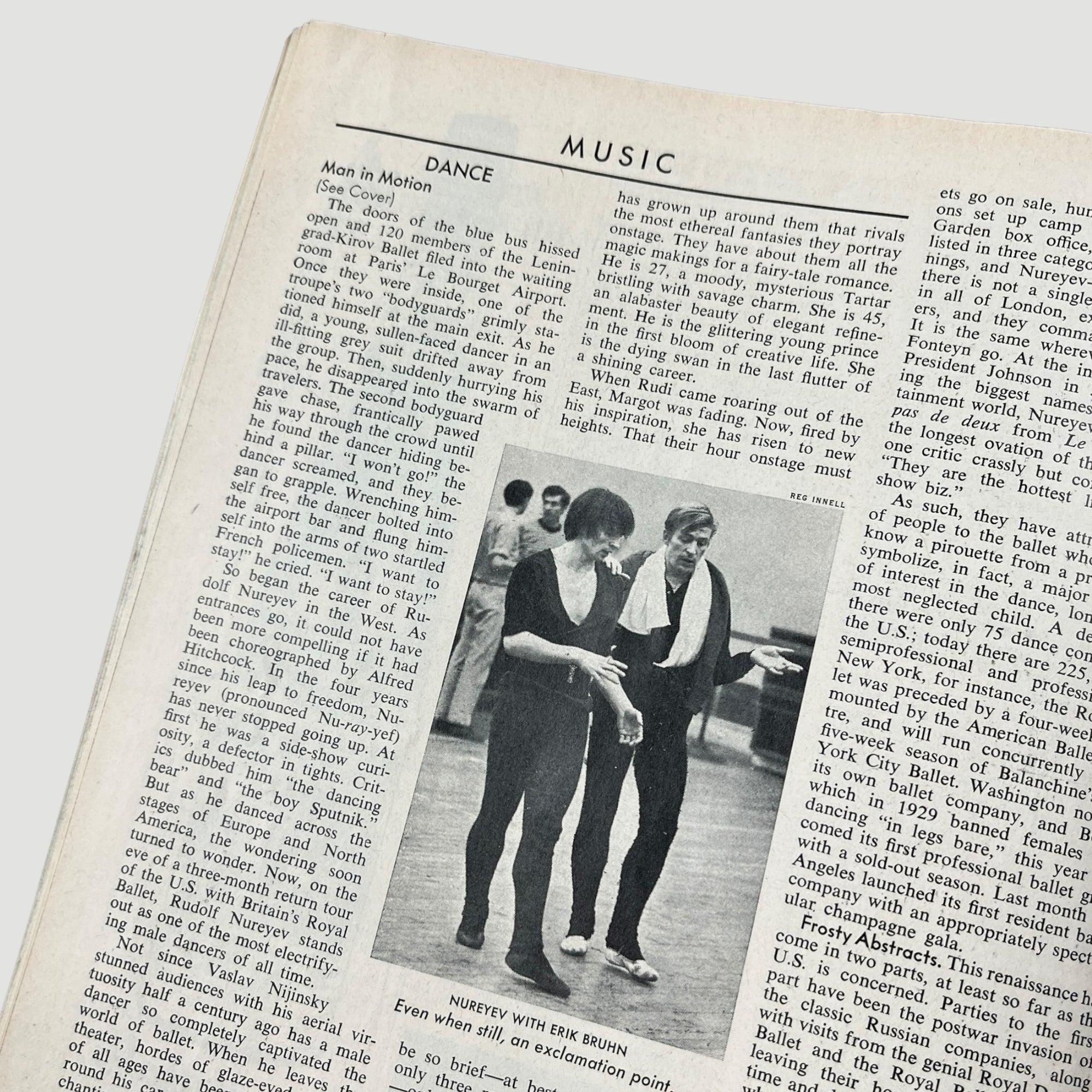 1965 TIME Magazine Rudolf Nureyev Issue