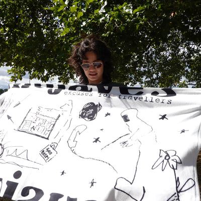Mojave 3 x UG Excuses for Travellers Cream Beach Towel