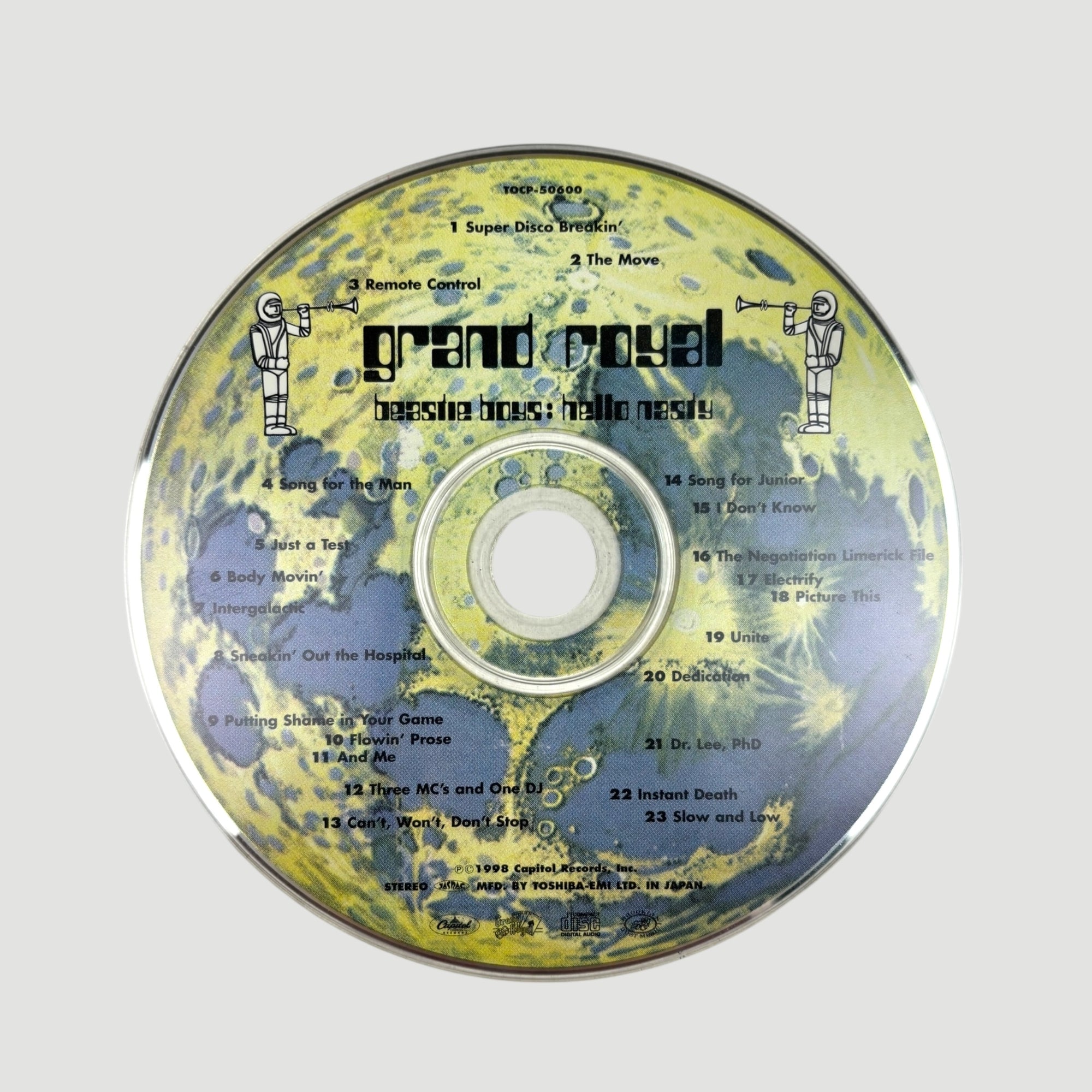 1998 Beastie Boys Hello Nasty CD + Plastic Bag + Sticker Set