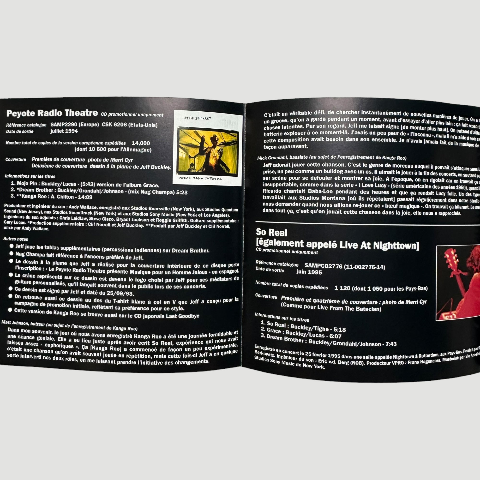 2002 Jeff Buckley Grace EP's 5 CD UK Boxset