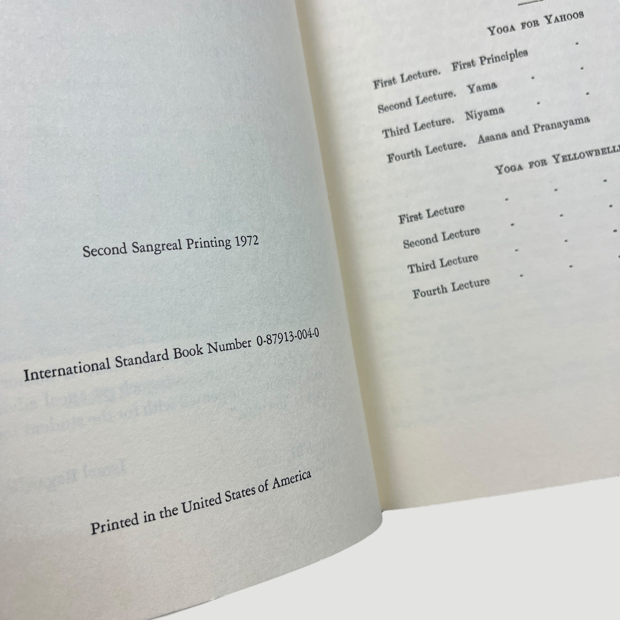 1972 Aleister Crowley 'Eight Lectures on Yoga' Equinox Vol.3 No.4