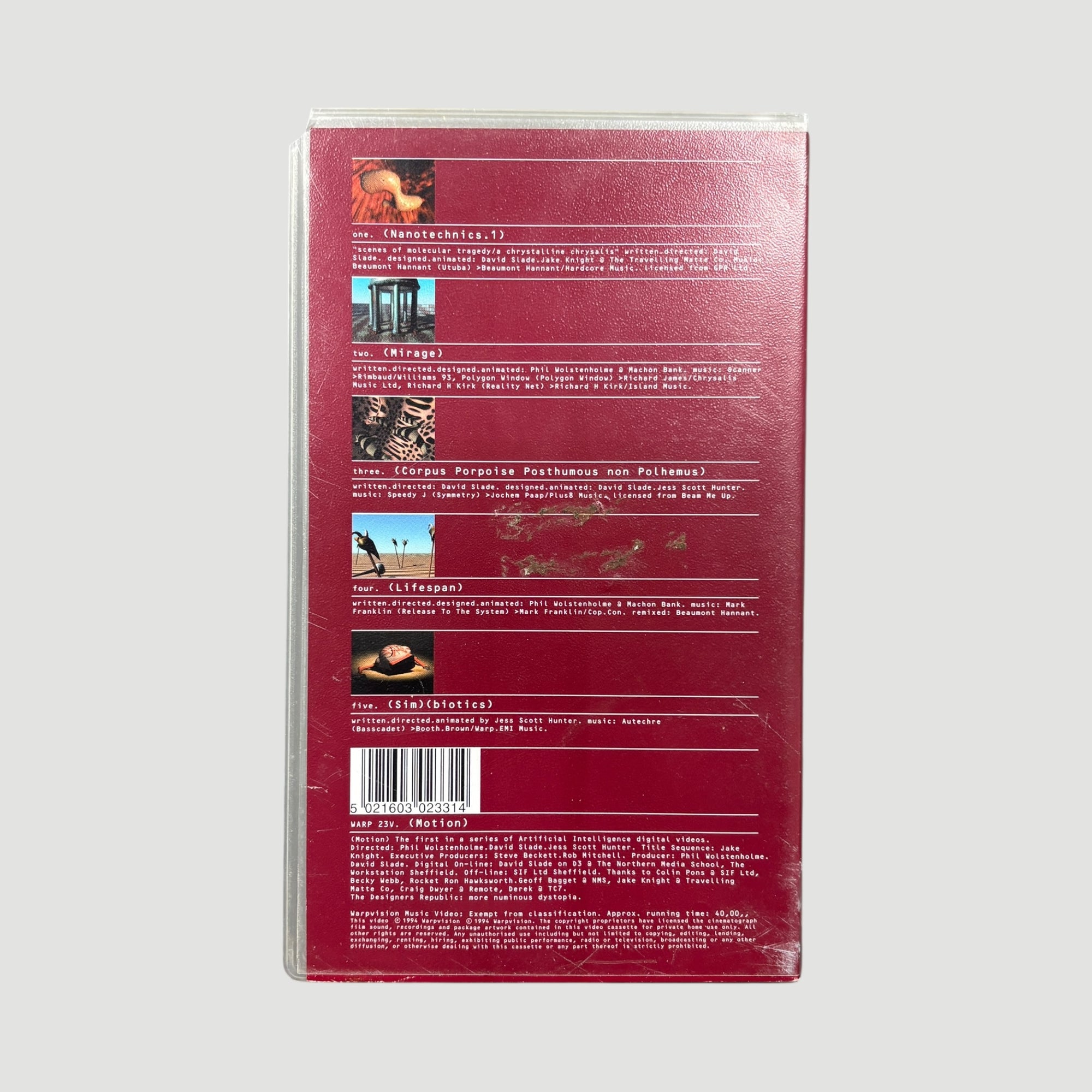 1994 Warp Vision Artificial Intelligence II (Motion) UK VHS