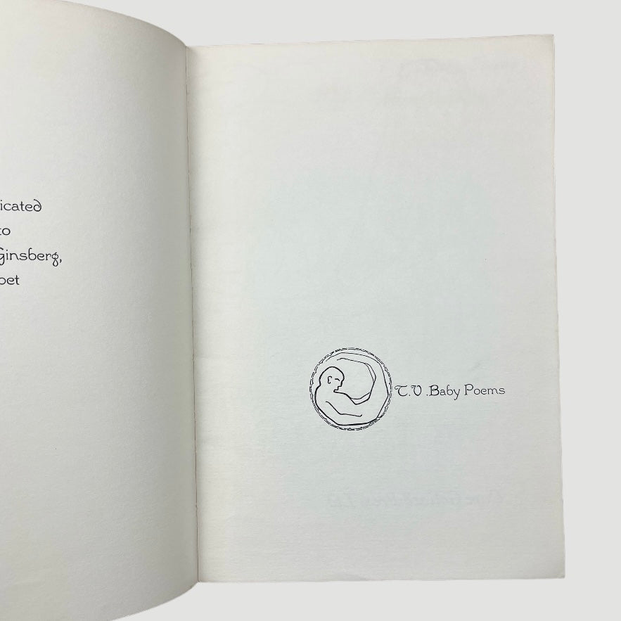 1967 Allen Ginsberg T.V. Baby Poems 1st Ed. Softcover