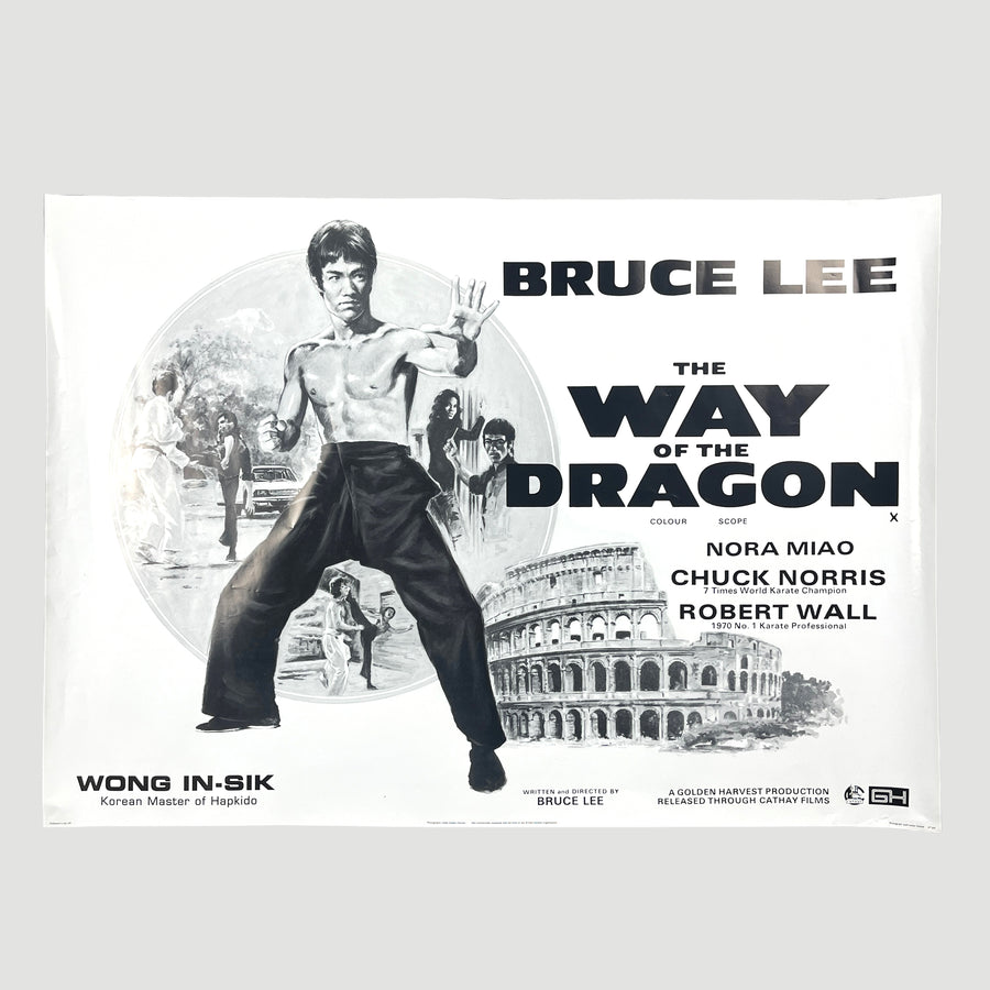 90's Bruce Lee The Way of the Dragon Poster