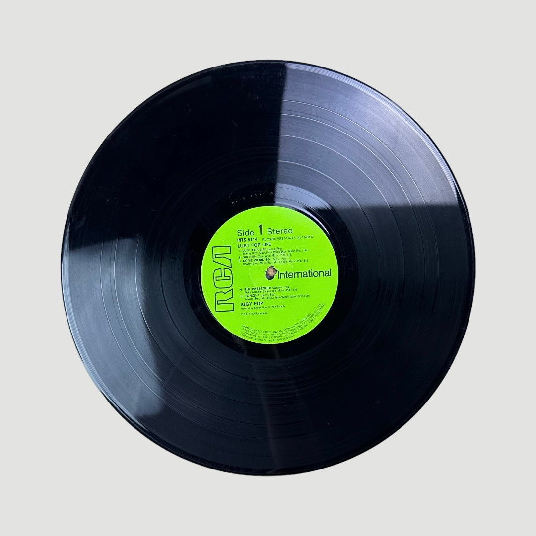 70's Iggy Pop Lust for Life Vinyl