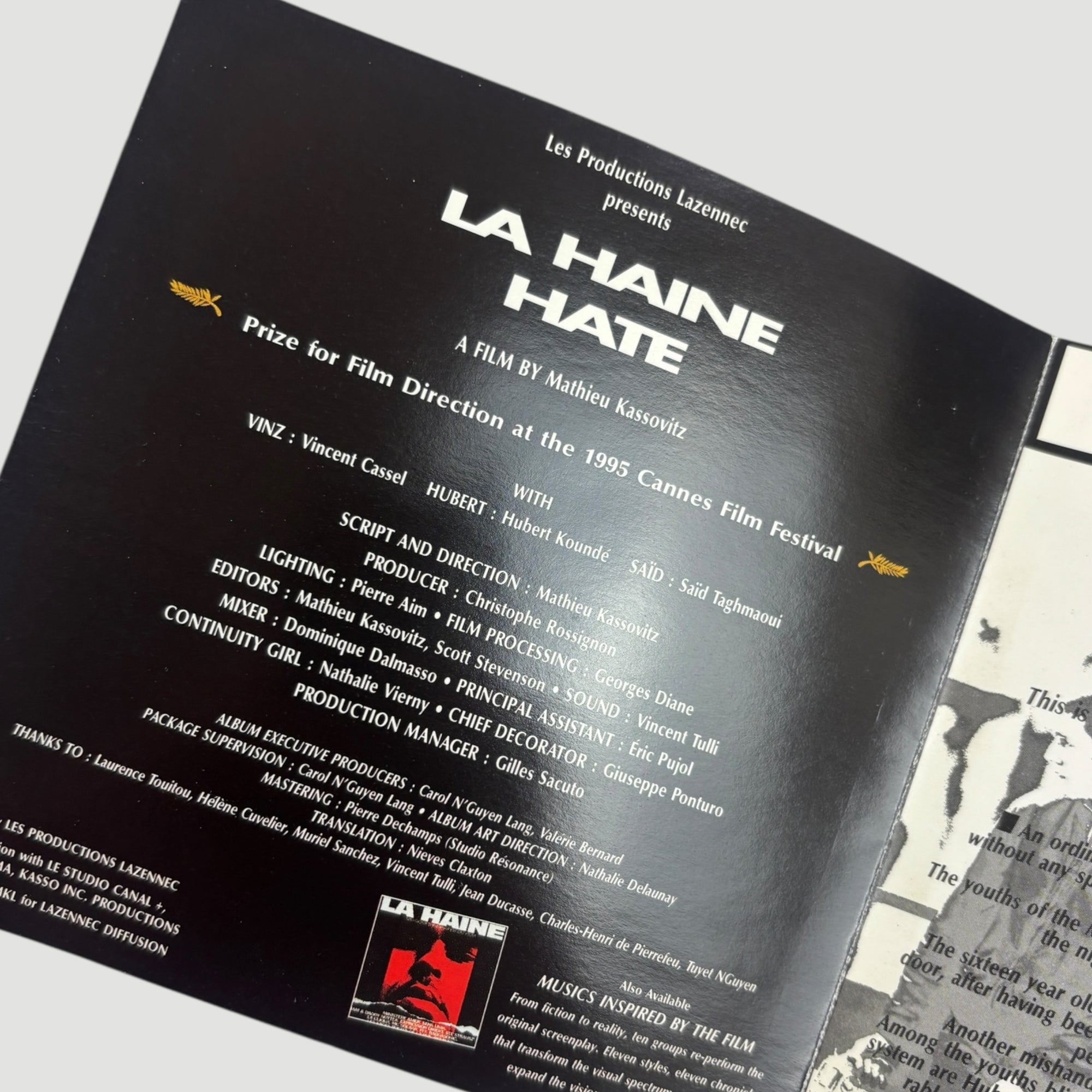 1995 La Haine Italian OST CD