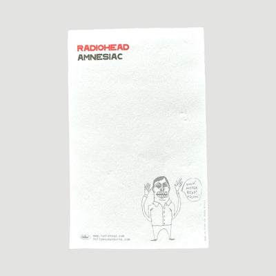 2001 Radiohead Amnesiac Notepad