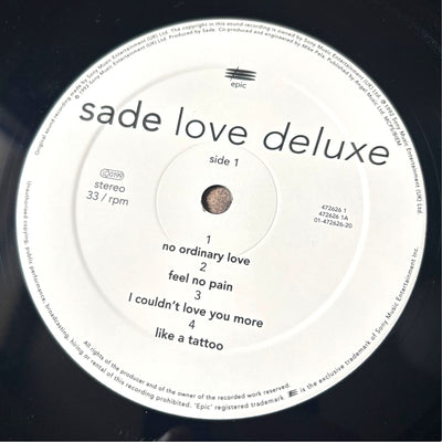 1992 Sade Love Deluxe 1st Europe Press