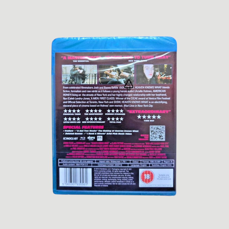2015 Heaven Knows What UK Blu-Ray
