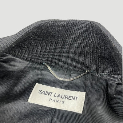 2016 Saint Laurent Teddy Button Up Jacket