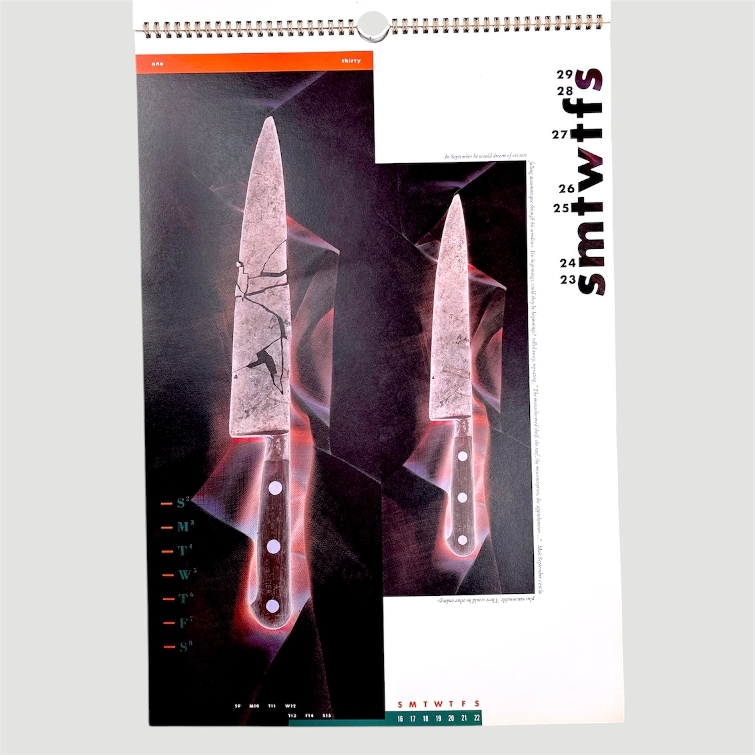 1990 4AD V23 Vaughan Oliver Calendar (Boxed)