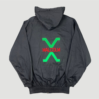 90's Malcolm X Hooded Zip Jacket