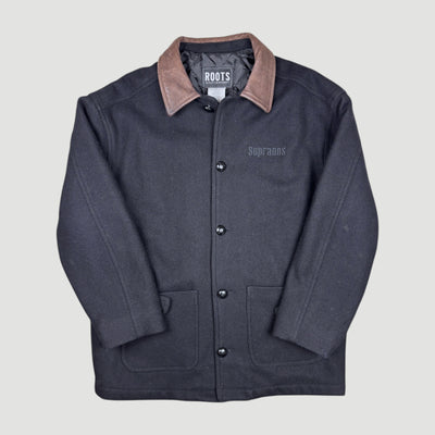 00's HBO The Sopranos Wool Button Up Jacket